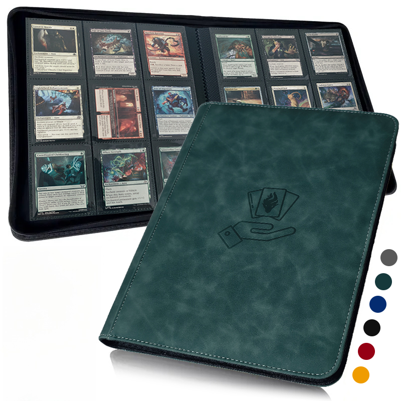 Pokemon Binder Card - 9ポケットカードバインダー、360ポケットトレーディングカードバインダー、両面ポケットコレクションバインダー、スポーツ、ゲームカード用カードフォルダー
