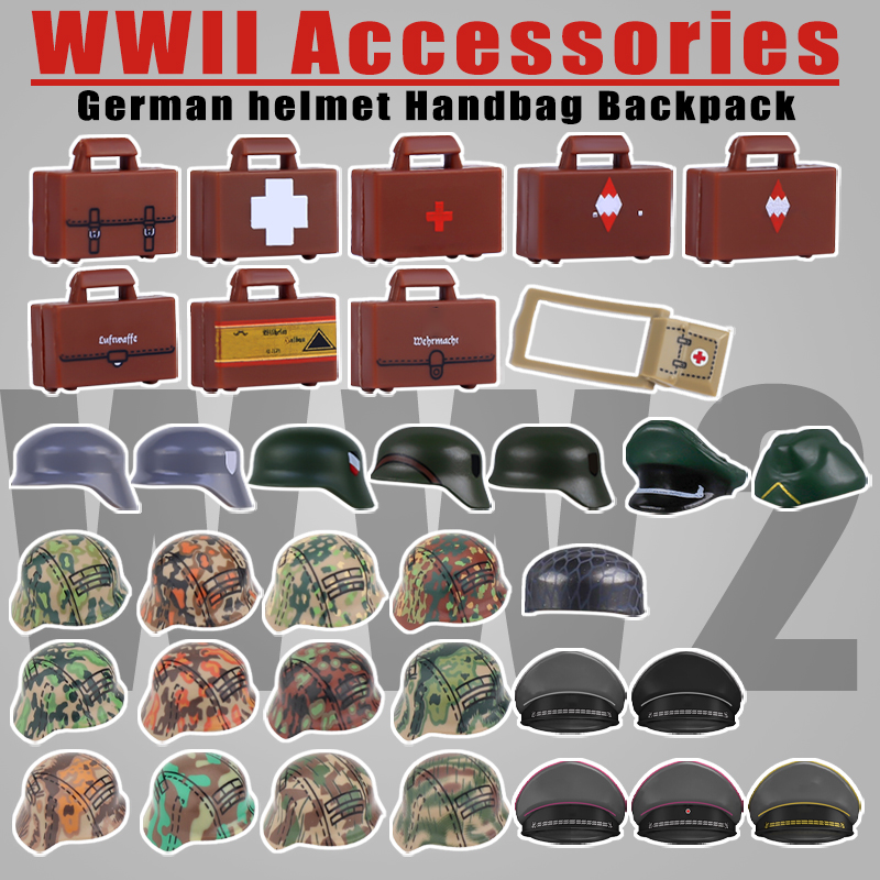 WW2 軍事戦争陸軍シリーズアクセサリービルディングブロック - Lego Minifigure Holder のレビューと価格