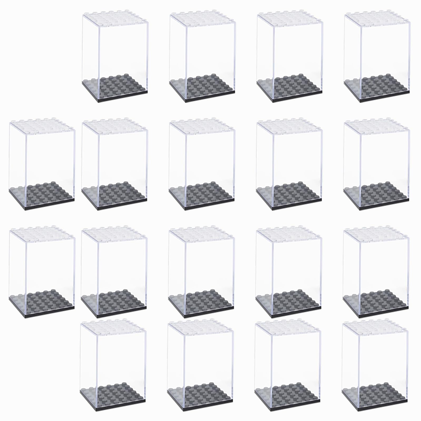 アクリルビルディングブロックディスプレイボックスミニフィギュ - Lego Minifigure Holder のレビューと価格