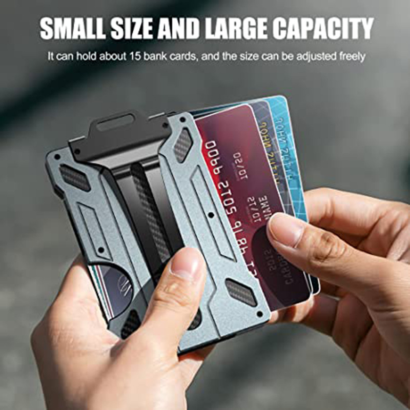 RFIDファッションカードウォレット クレジットカードホルダ - Card Top Loader のレビューと価格