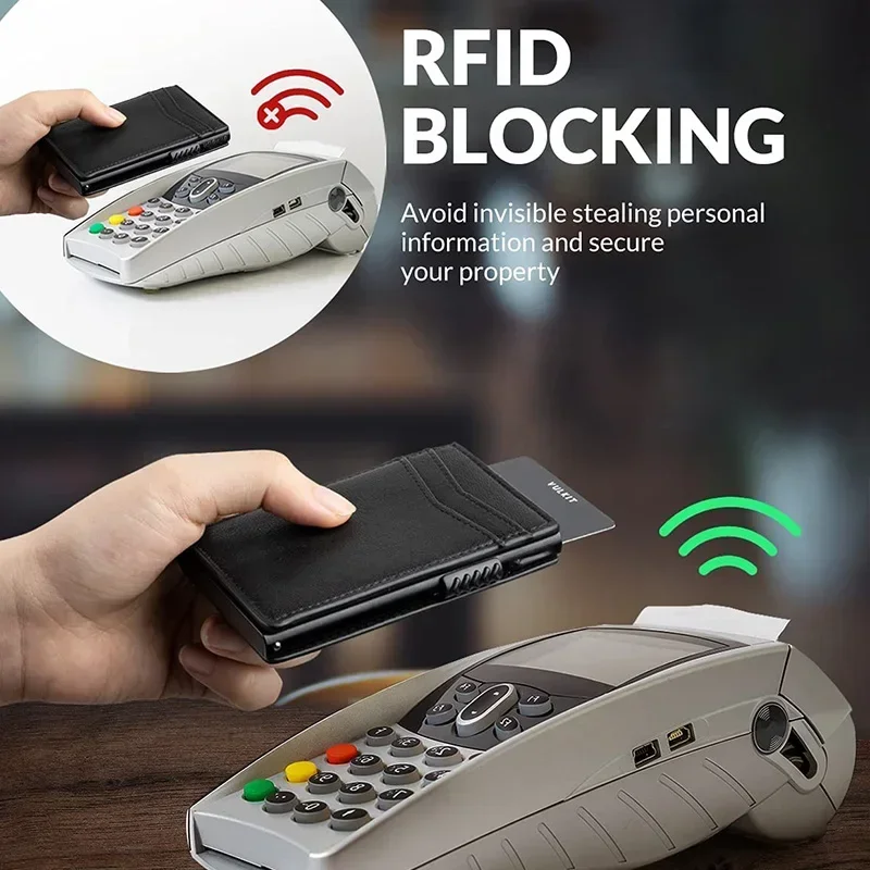 メンズミニマリストウォレット高級クレジットカードホルダー、コ - Card Top Loader のレビューと価格
