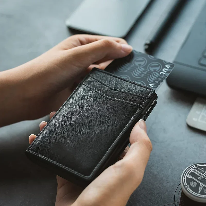 メンズミニマリストウォレット高級クレジットカードホルダー、コ - Card Top Loader のレビューと価格