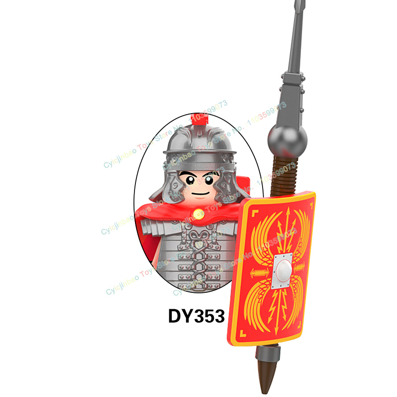 中世軍事騎士軍団ホプリートセンチュリオン兵士ローマ戦争ビルデ - Lego Minifigure Holder のレビューと価格