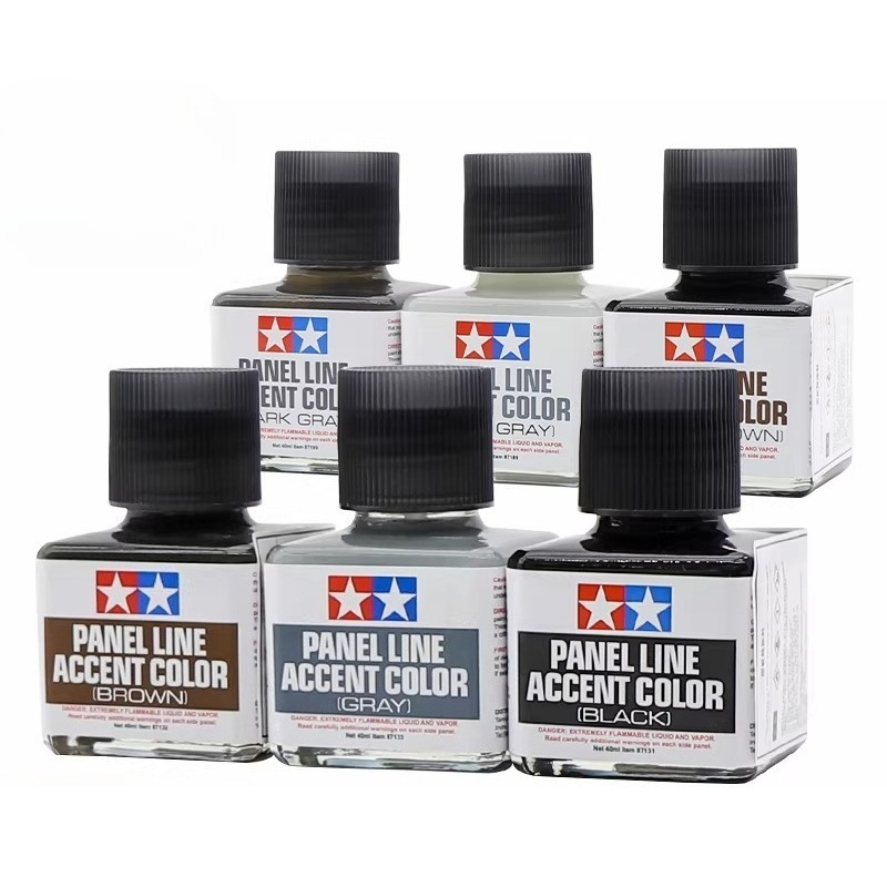 タミヤパネルラインアクセントカラー 40 ミリリットルエナメ - Tamiya Model Paint Set のレビューと価格