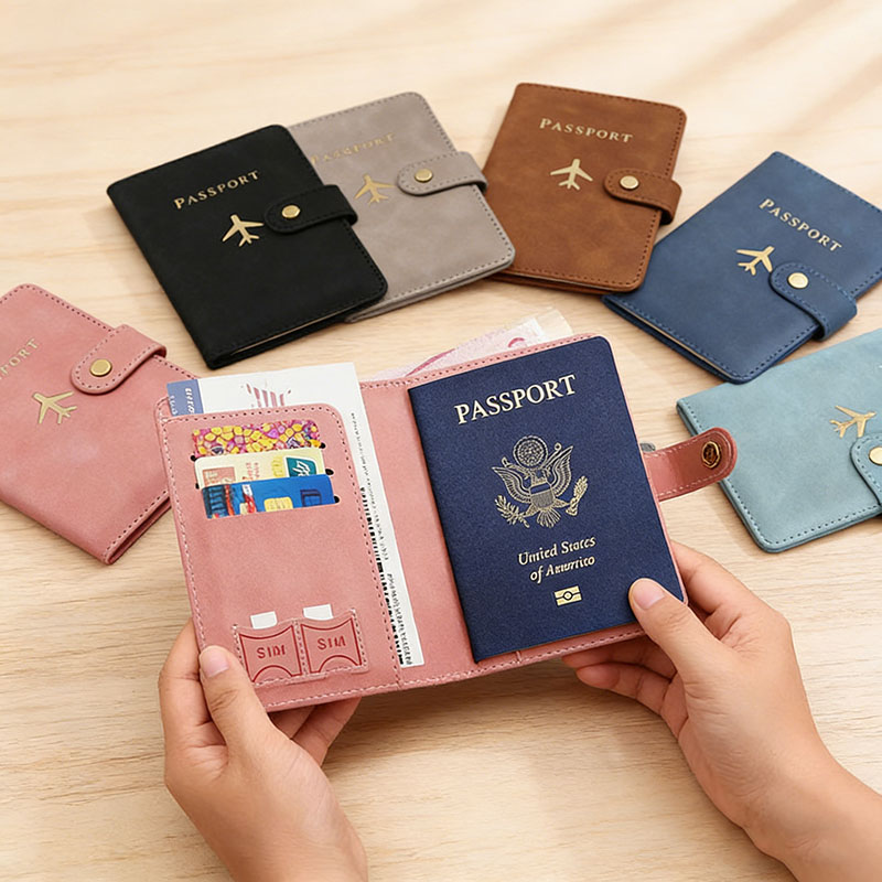 レザーパスポートホルダーカバーケース、旅行必需品、クレジット - Card Top Loader のレビューと価格
