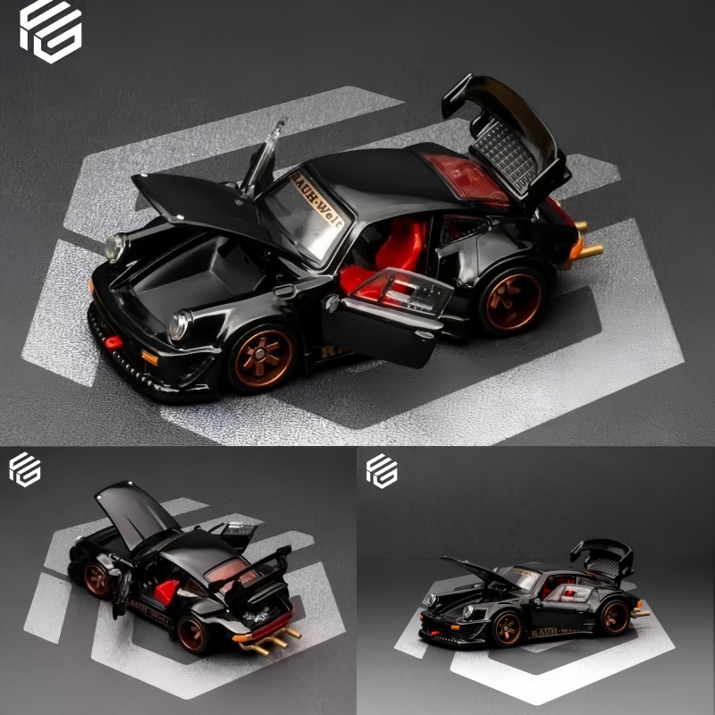 新しいFG 1:64 ポルシェ911 RWB 930 フルオ - Die Cast Car 1 64 のレビューと価格